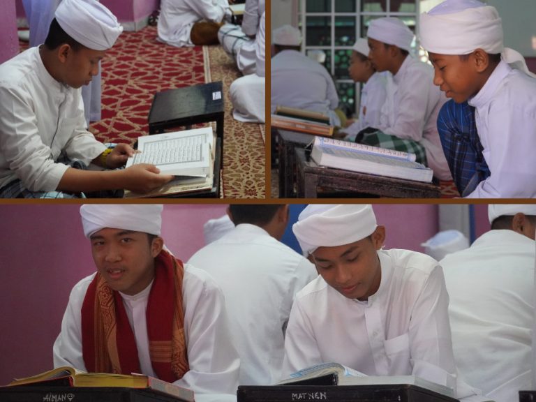 Anak-anak Tahfiz Al-Furqan sedang membaca Al-Quran